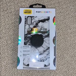 Otterbox + PopSocket Marble Case